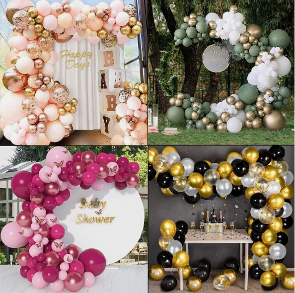 Balloon Arch Kit +Balloons Garland Birthday Wedding Party Baby Shower Decor UK